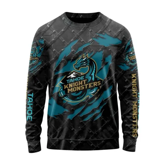 Discover Personalized Tahoe Knight Monsters Sweater Special Black Metal Design