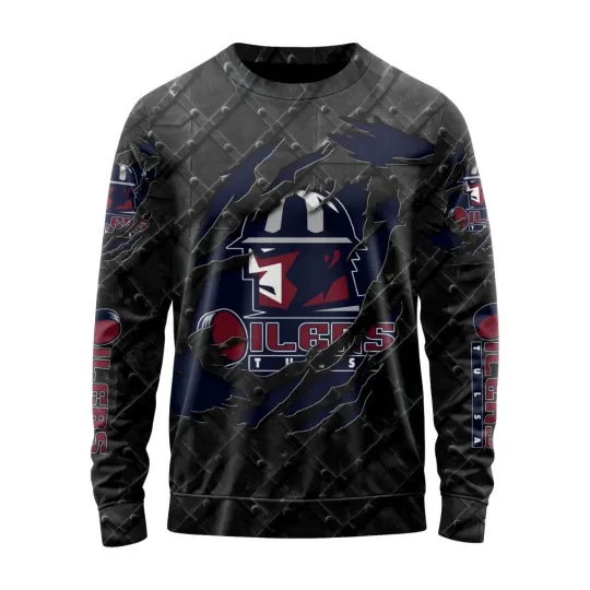 Discover Personalized Tulsa Oilers Sweater Special Black Metal Design