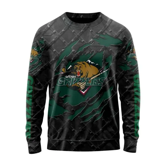 Discover Personalized Utah Grizzlies Sweater Special Black Metal Design