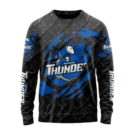 Discover Personalized Wichita Thunder Sweater Special Black Metal Design