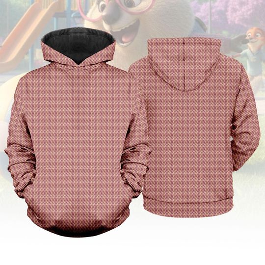 Discover Dr Fuzzby Cosplay 3DHoodie, Disney Zootopia Hoodie, Animal Kingdom, Nick Wilde Costume, Cartoon Characters Outfit, Gift For Her