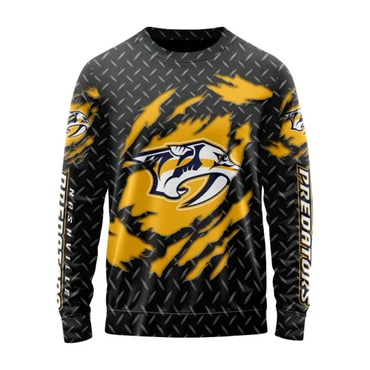 Discover Personalized Nashville Predators Sweater Special Black Metal