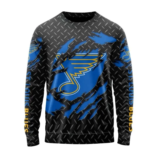 Personalized St. Louis Blues Sweater Special Black Metal