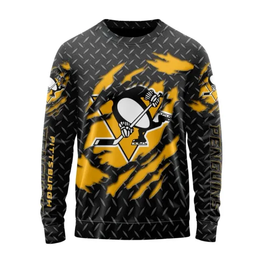 Personalized Pittsburgh Penguins Sweater Special Black Metal