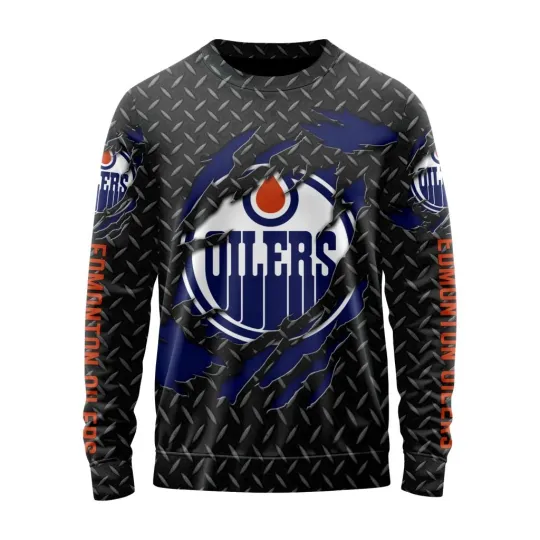 Discover Personalized Edmonton Oilers Sweater Special Black Metal