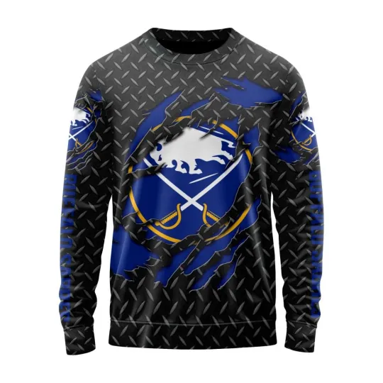 Personalized Buffalo Sabres Sweater Special Black Metal