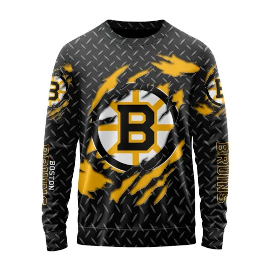 Personalized Boston Bruins Sweater Special Black Metal