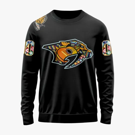 Personalized Florida Panthers Sweater 2025/26 Hispanic Heritage