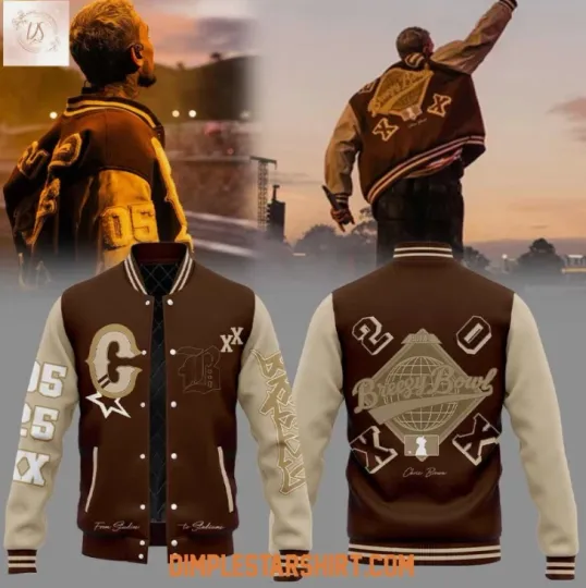 Chris Brown World Tour 2025 Baseball Jacket Gift For Christmas