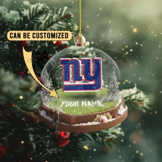 Discover Personalized New York Football Giantss Team Christmas Ornament Fan Gift Decor