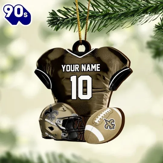 Discover Personalized New Orleans Football Team Saintss Christmas Ornament Gift Decor