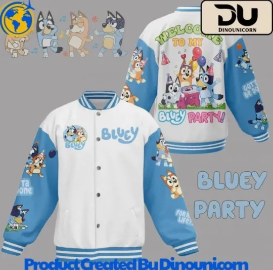 Discover BlueyDad Baseball Jacket Gift For Christmas