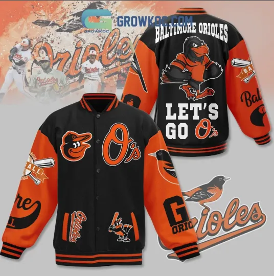 Orioles Lets Go Os Fan Baseball Jacket Gift For Christmas