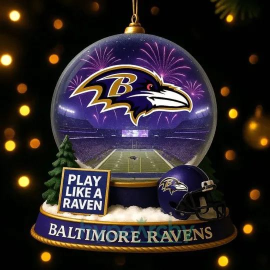 Discover Baltimore Football Team Ravenss Christmas Ornament Gift Decor