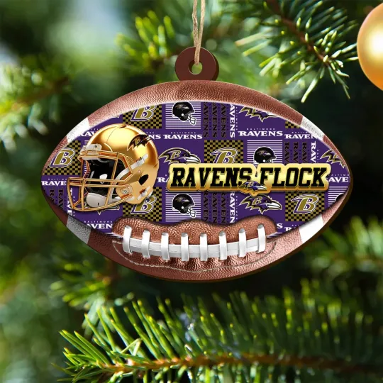 Discover Baltimore Football Team Ravenss Christmas Ornament Gift Decor