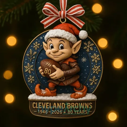 Discover Cleveland Football Team Brownss Christmas Ornament Gift Decor