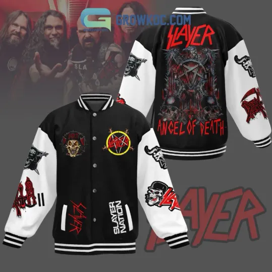 Discover Slayer Nation Angel Of Death Baseball Jacket Gift For Christmas