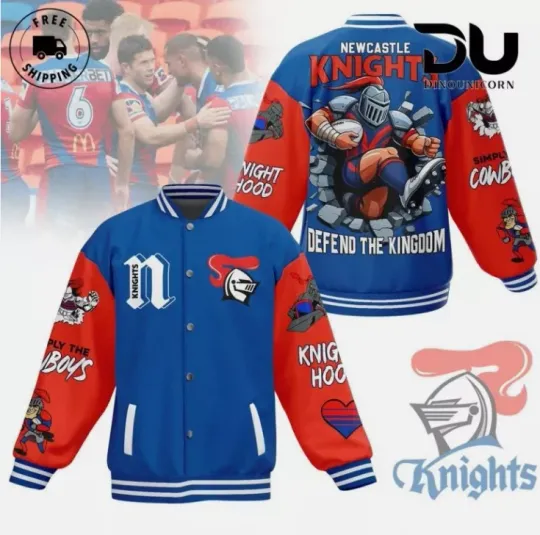 Discover Knights Football Defend The Kingdom Baseball Jacket Gift For Christmas