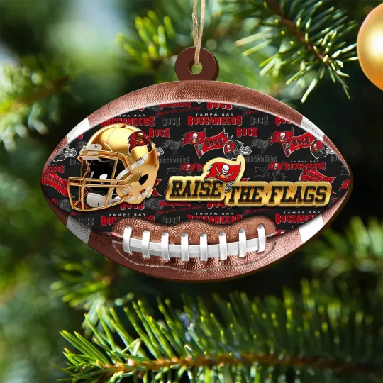 Tampa Bay Football Team Buccaneers Christmas Ornament Gift Decor