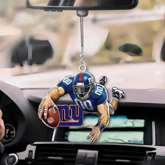 Personalized New York Football Team Giantss Christmas Ornament Gift Decor