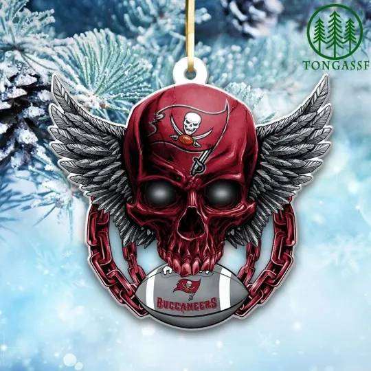 Tampa Bay Football Team Buccaneers Christmas Ornament Gift Decor