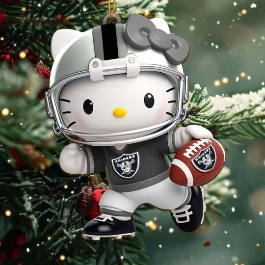 Las Vegas Football Team Raiders Christmas Ornament Gift Decor