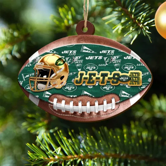 Discover Personalized New York Football Team Jetss Christmas Ornament Gift Decor