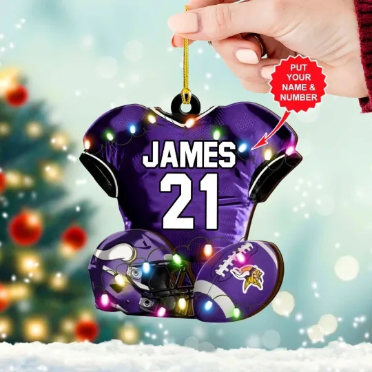 Discover Personalized Minnesota Football Team Vikingss Christmas Ornament Gift Decor