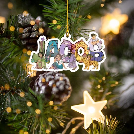 Custom Name Disneyland Encanto Movie Acrylic Ornament, Encanto Birthday Christmas Ornament, Christmas Tree Decor, Encanto Xmas Gifts 2025