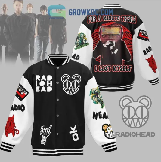 Discover Radiohead For A Minute There I Lost Myself Baseball Jacket Gift For Christmas