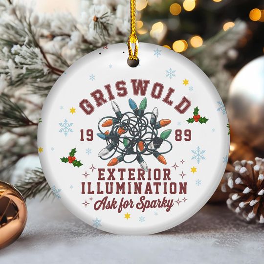 Clark Griswold Christmas Vacation Ceramic Ornament, National Lampoon Tree Hanging Decoration