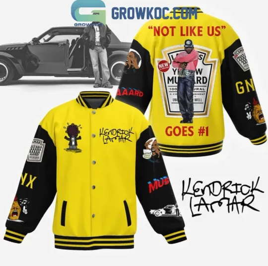 Kendrick Lamar Mustard Not Like Us Goes #1 Baseball Jacket