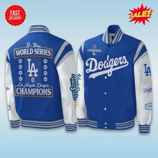 Discover Dodger 9-Times Champions Baseball Jacket Gift For Christmas