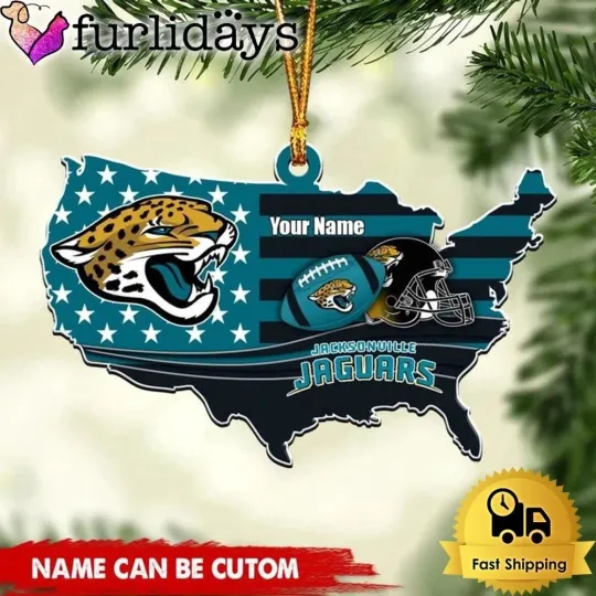 Discover Personalized Jacksonville Football Team Jaguars Christmas Ornament Gift Decor