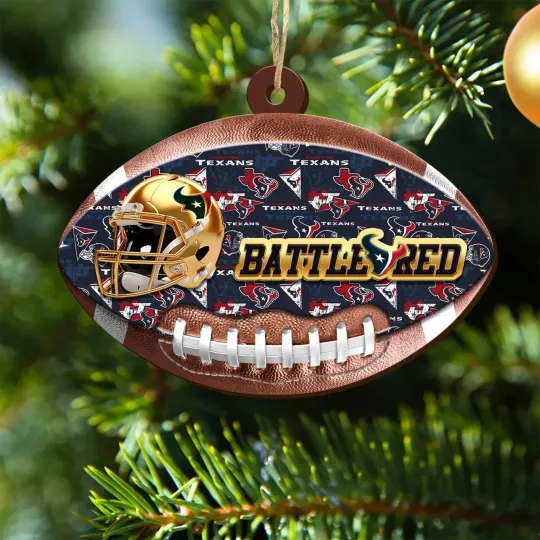 Discover Personalized Houston Football Team Texanss Christmas Ornament Gift Decor