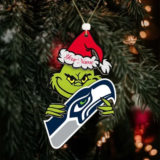 Discover Personalized Seattle Football Team Seahawkss Christmas Ornament Gift Decor