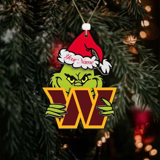 Discover Personalized Washington Football Team Commanderss Christmas Ornament Gift Decor