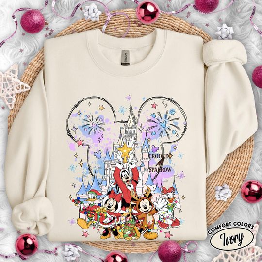 Discover Very Merry Christmas Mickey And Friends Christmas Sweatshirt, Disneyland Mickey And Friends Christmas Outfit, Christmas Party Shirt Gift