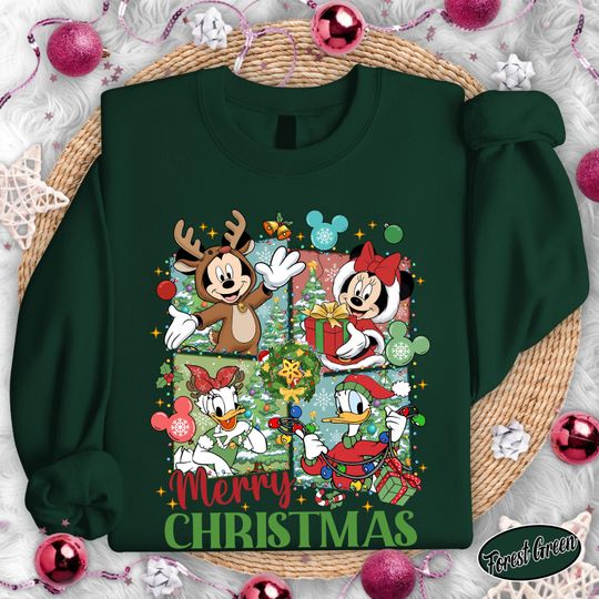 Discover Mickey Christmas Shirt, Mickey and Friends Merry Christmas 2025 Family Matching Shirt, Mickey & Friends WDW Tee