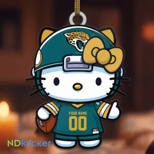 Discover Personalized Jacksonville Football Team Jaguars Christmas Ornament Gift Decor