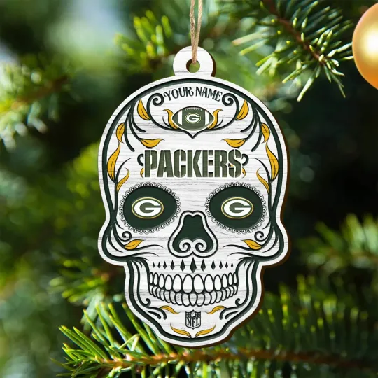 Discover Personalized Green Bay Football Team Packers Christmas Ornament Gift Decor