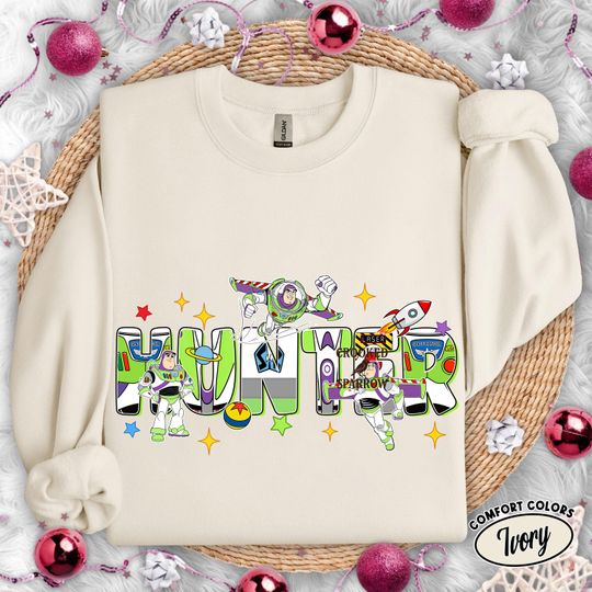 Discover Custom Buzz Lightyear Toy Story Christmas Sweatshirt for Family