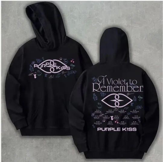 Purple Kiss A Violet to Remember Purple Kiss 2025 Tour 2D Hoodie