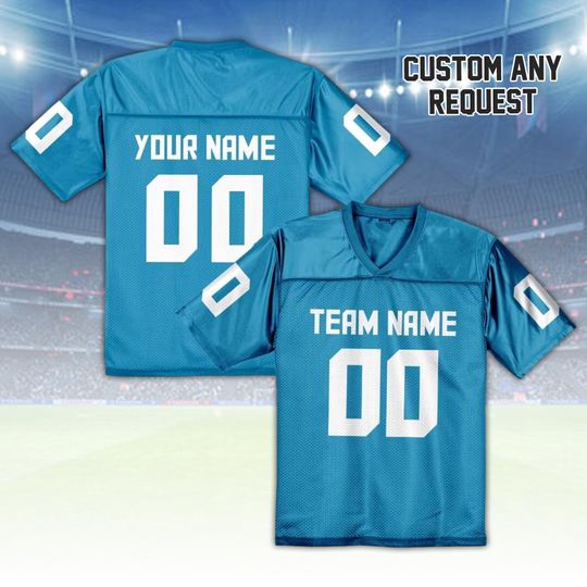 Discover Personalized Football Jersey: Custom Name & Number Team Shirt