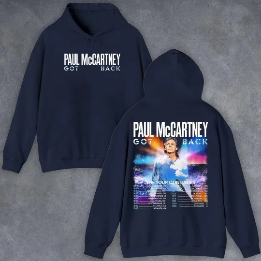 P mccartney 2025 Tour Inspired Fan Merch Get Back Tour 2025 Hoodie