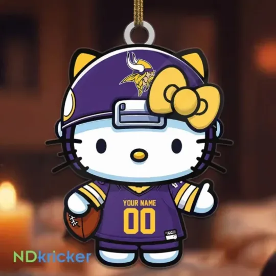 Discover Personalized Minnesota Football Team Vikings Christmas Ornament Gift Decor