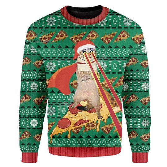 Discover Christmas Santa Claus Cartoon Anime Graffiti Retro Winter Ugly Sweater 3DPrint Harajuku Pullover Casual Funny Long Sleeves X15