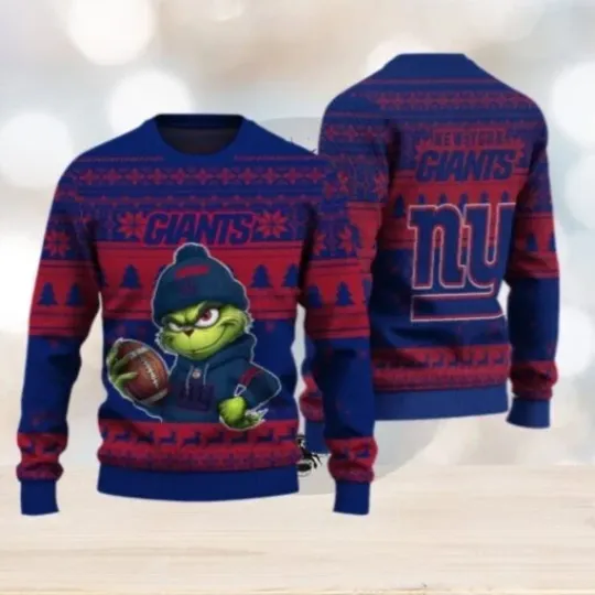 Discover New York funny character Stole Giants Christmas Ugly Sweater Football Ugly Sweater