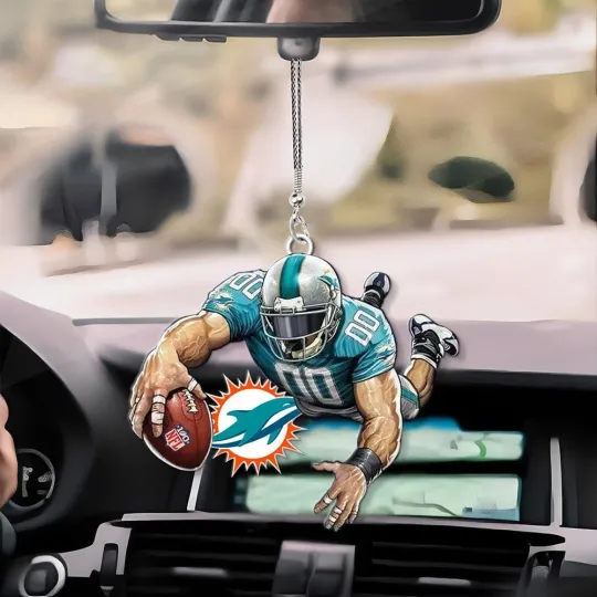 Personalized Miami Football Team Dolphinss Christmas Ornament Gift Decor