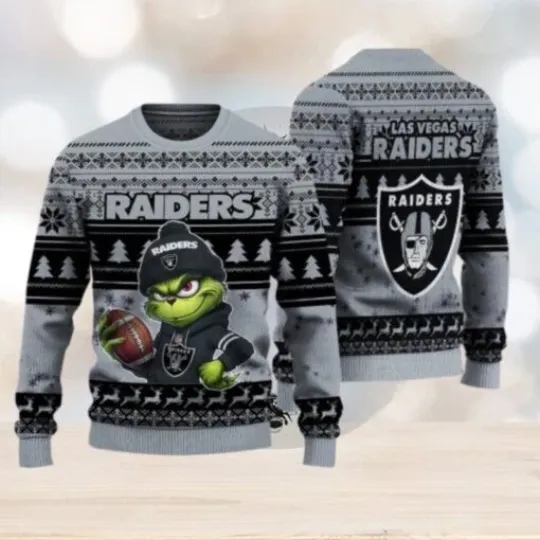 Las Vegas funny character Stole Raiders Christmas Ugly Sweater Football Ugly Sweater
